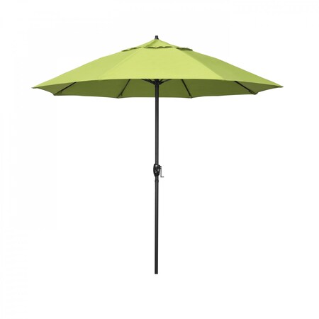 California Umbrella 9' Bronze Aluminum Market Patio Umbrella, Sunbrella Parrot 194061336984